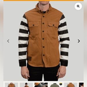 Tobacco moto bandito 2.0 riding shirt NWT